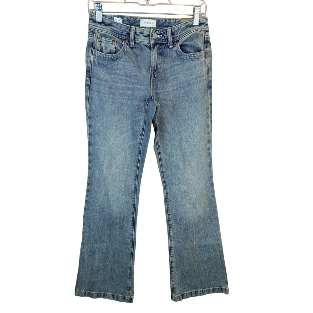 PacSun Jade Low Rise Bootcut Jeans Light Wash Rigid Denim Size 24 NWT